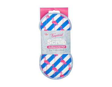 2 in 1 Microfiber Scouring pad Kitchen Cleaning Scrub pad - ZYBUX